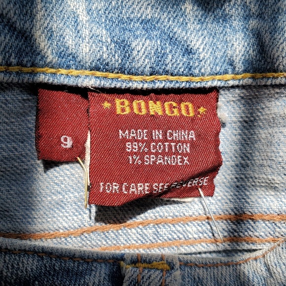 Bongo "Let Me B" Ripped Blue Jeans Size 9 - Picture 3 of 4